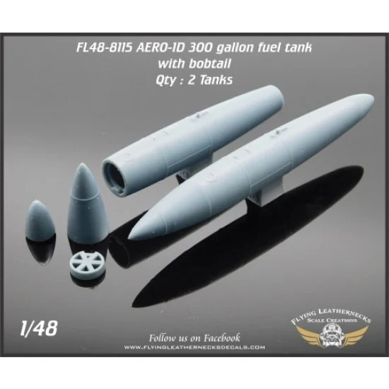 Flying Leathernecks FL48-8115 1/48 AERO-1D 300gal Fuel Tank with Bobtail