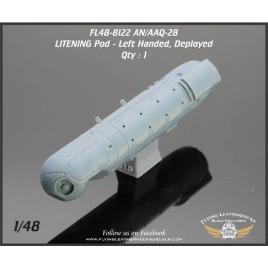 Flying Leathernecks FL48-8122 1/48 AN/AAQ-28 LITENING Pod - Left, Deployed