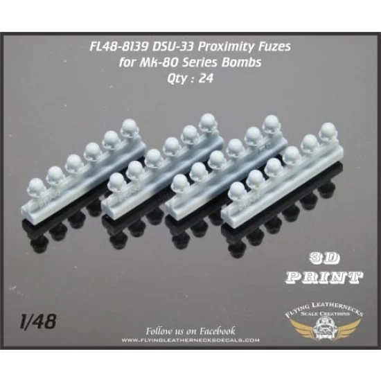 Flying Leathernecks FL48-8139 1/48 DSU-33 Proximity Sensor for JDAM / Mk-80 series Bombs (24)