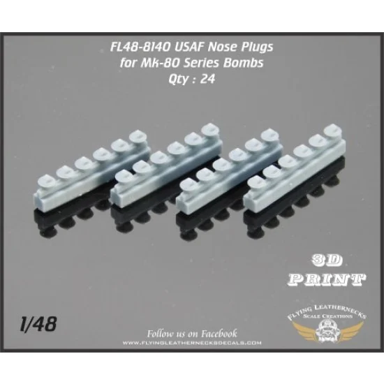 Flying Leathernecks FL48-8140 1/48 USAF Nose Plug for Mk-80 Series Bombs (24)