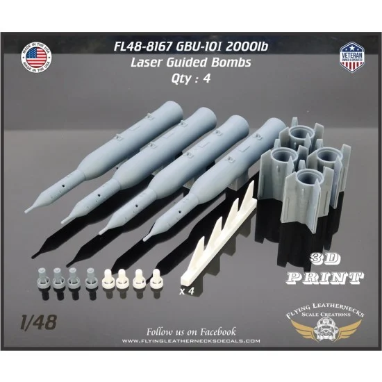 Flying Leathernecks FL48-8167 1/48 GBU-10I 2000lb Laser Guided Bombs