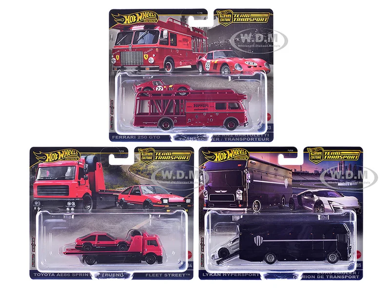 "Team Transport" 3 piece Set H 2025 "Car Culture" Series Diecast Model Cars by Hot Wheels - Other