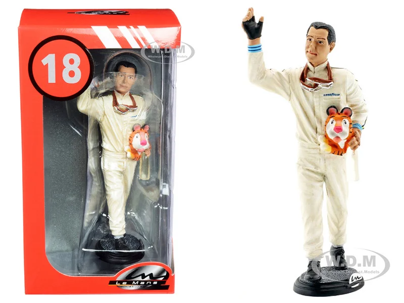 Jack Brabham Figurine Winner French Grand Prix Formula One F1 (1966) for 1/18 Scale Models by Le Mans Miniatures - Formula 1 Models