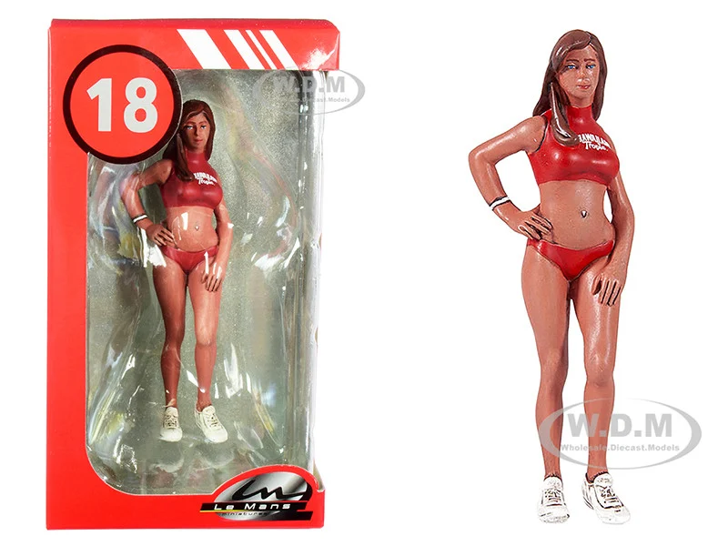 2000's Julia "Miss Hawaiian Tropic" Figurine for 1/18 Scale Models by Le Mans Miniatures - Accessories