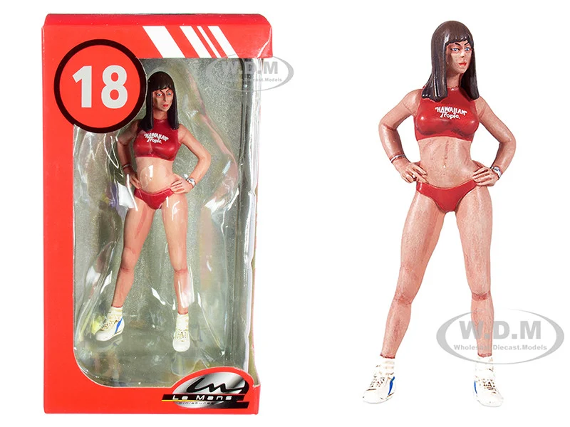 2000's Dorothy "Miss Hawaiian Tropic" Figurine for 1/18 Scale Models by Le Mans Miniatures - Accessories