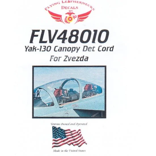 Flying Leathernecks FLV48010 1/48 Yak-130 Canopy Det Cord for Zvezda kits