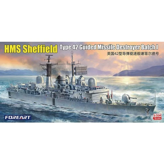ForeArt 3001 1/350 HMS Sheffield Type 42 Guided Missile Destroyer Batch I - Military Vehicles & Tanks