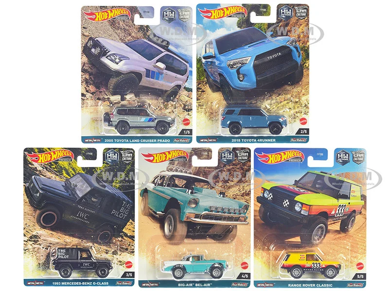 "HW Off Road" 5 piece Set "Car Culture" Series Diecast Model Cars by Hot Wheels - Other