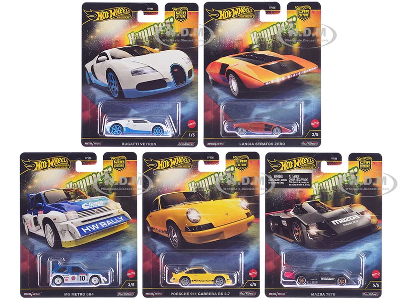 "Hammer Drop" 5 piece Set "Car Culture" 2024 Series F Diecast Model Cars by Hot Wheels - Other