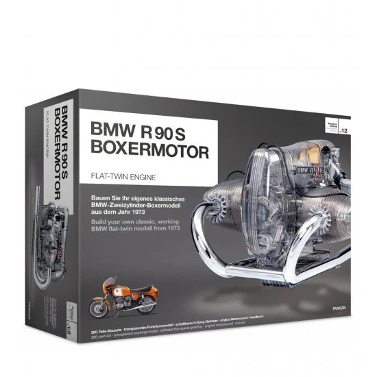 FRANZIS 67009 1/2 BMW R 90 S Boxermotor Since 1973 Flat-twin Working Engine Model