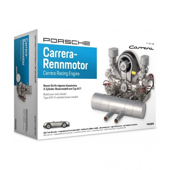 FRANZIS 67550 1/3 Porsche Carrera-Rennmotor Type 547 Racing 4-cylinder Working Engine Model