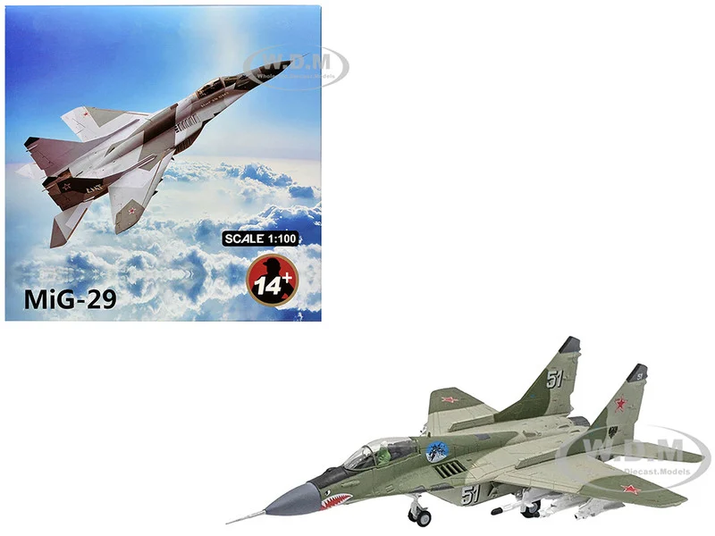 Mikoyan-Gurevich MiG-29 Fighter Aircraft "120th GvIAP, Domna Airfield" (2001) Russian Air Force 1/100 Diecast Model Airplane