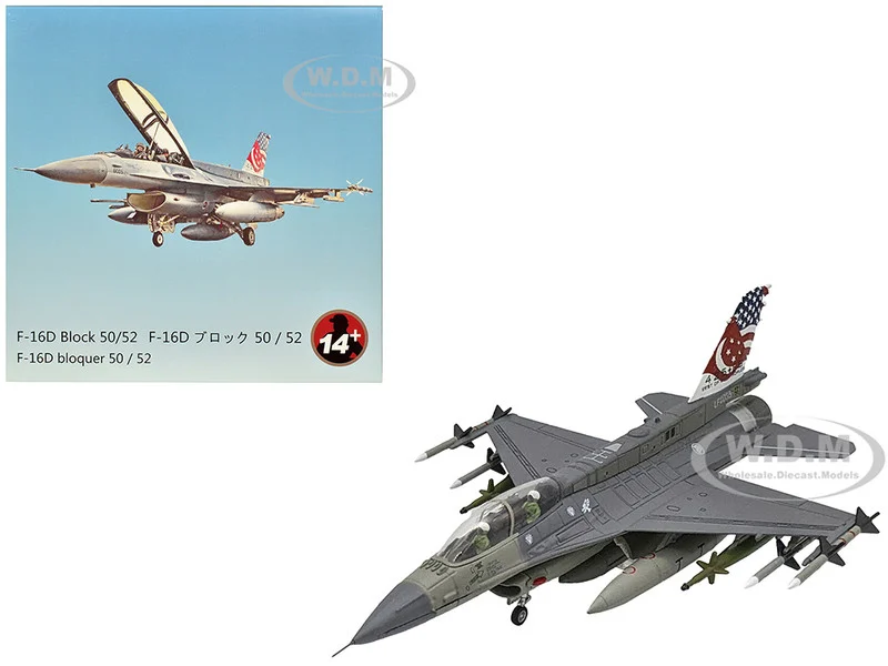 General Dynamics F-16D Fighting Falcon Fighter Aircraft "425th Fighter Squadron, Best of Both Worlds, Peace Carvin II 25th Anniversary Livery, 56th Fighter Wing, Luke AFB" (2018) United States Air Force 1/72 Diecast Model Airplane