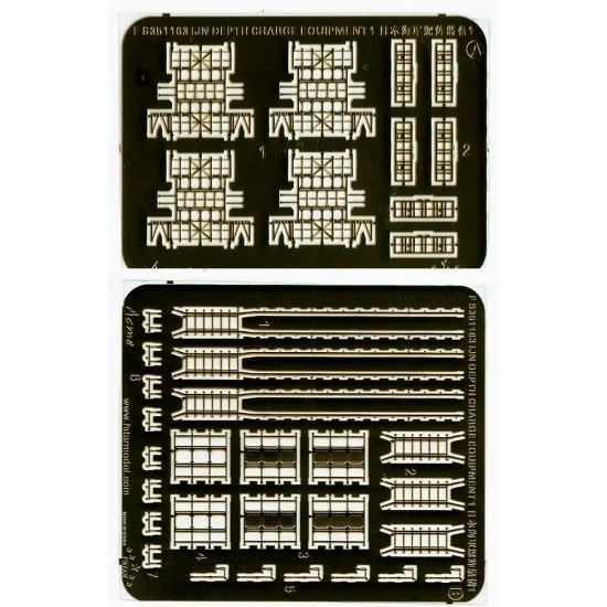 Five Star Models 351163 1/350 WWII IJN Depth Charge Equipment 1 - Model Ships & Boats