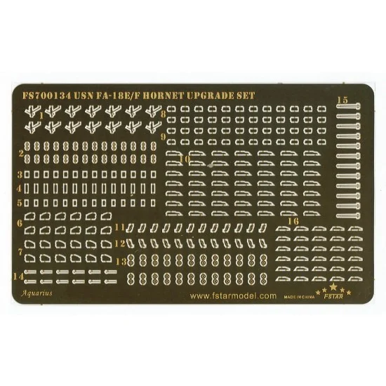 Five Star Models 700134 1/700 Modern USN FA-18E/F Hornet Upgrade Detail Set for Trumpeter kits