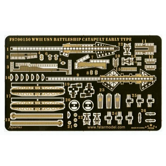 Five Star Models 700150 1/700 WWII USN Battleship Catapult Early Type - Model Ships & Boats
