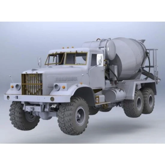 Four Stars Miniatures 35003 1/35 Cold War Soviet KrAZ-255B Cement Mixer Truck