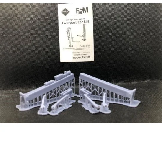 Four Stars Miniatures 3D-24003 1/24 Two-post Car Lift (Garage Stars series)
