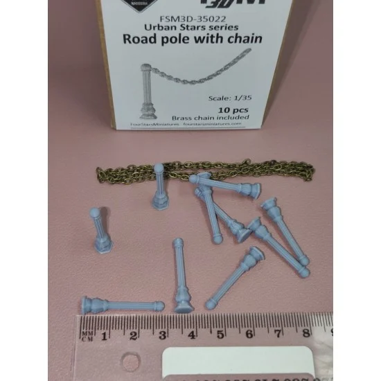 Four Stars Miniatures 3D-35022 1/35 Road Pole with Chane