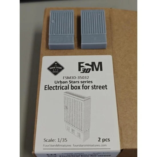 Four Stars Miniatures 1/35 Urban Stars Series - Electrical Box for Street (2pcs)