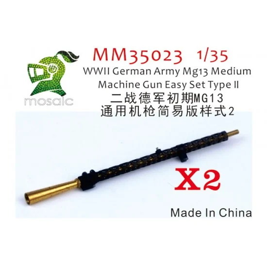 Five Star Models MM35023 1/35 WWII German Army MG13 Medium Machine Gun Easy Set Type II - Military Vehicles & Tanks