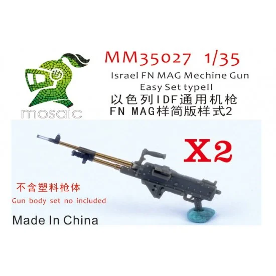 Five Star Models MM35027 1/35 Israel FN MAG Machine Gun Easy Set Type II - Military Vehicles & Tanks