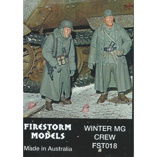 Firestorm FST018 1/35 Winter MG Crew (2 figures) - Model Figures