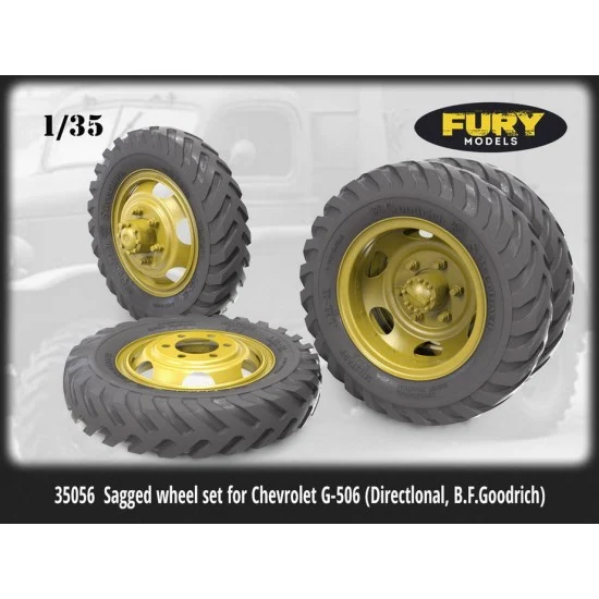 Fury 35056 1/35 Chevrolet G-506 (Directlonal, B.F.Goodrich) Sagged Wheels