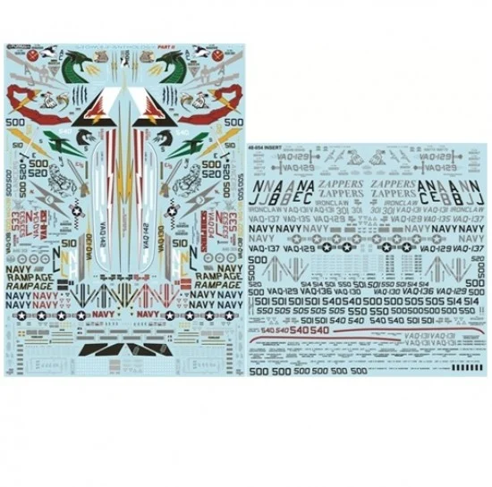 Furball 48-054 Decals for 1/48 EA-18G Growler Anthology PART II