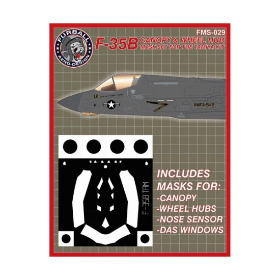 Furball FMS-029 1/48 F-35B Lightning II Vinyl Mask Set for Tamiya Kit