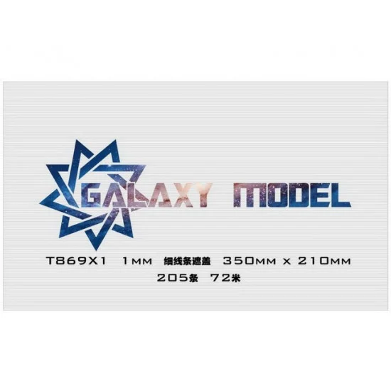 Galaxy T869X010 1.0mm Line Mask (350mm x 210mm) - Hobby & Model Paints