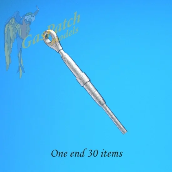GasPatch 13-32014 1/32 Metal Turnbuckles One End (30pcs)