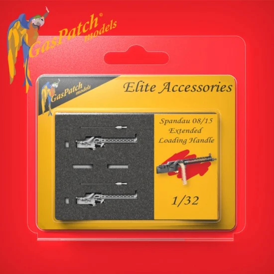 GasPatch 14-32060 1/32 WWI Spandau 08/15 Machine Guns w/Extended Loading Handle (2pcs, Resin)