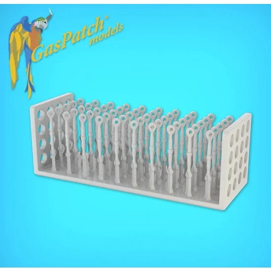 GasPatch 19-48162 1/48 Resin Turnbuckles Type B (50pcs)