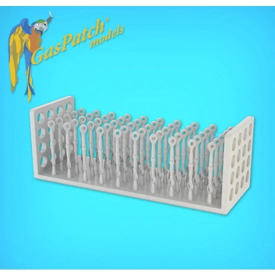 GasPatch 19-48163 1/48 Resin Turnbuckles Type C (50pcs)