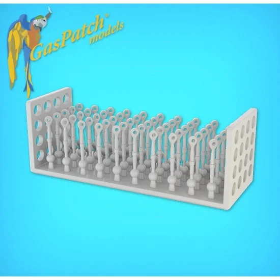 GasPatch 19-48164 1/48 Resin Turnbuckles Type Albatros (50pcs)