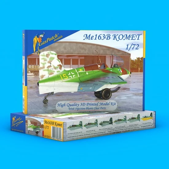 GasPatch 23-72317 1/72 Messerschmitt Me163 Komet 3D-printed kit