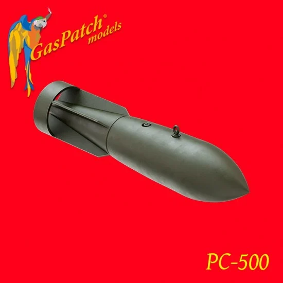 GasPatch 25-48383 1/48 WWII German Bombs - PC 500 (2pcs)