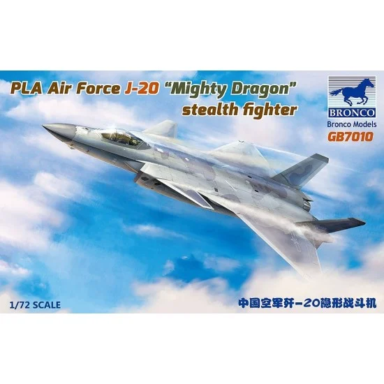 Bronco GB7010 1/72 PLA Air Force J-20 "Mighty Dragon" Stealth Fighter