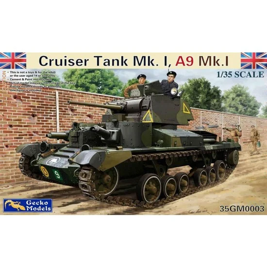 Gecko 35GM0003 1/35 Cruiser Tank Mk. I, A9 Mk.1 - Military Vehicles & Tanks