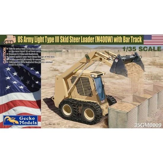 Gecko 35GM0009 1/35 US Army Light Type III Loader (M400W)w/Bar Track - Military Vehicles & Tanks