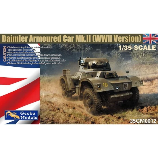 Gecko 35GM0012 1/35 Daimler Armoured Car Mk.II(WWII Version) - Military Vehicles & Tanks