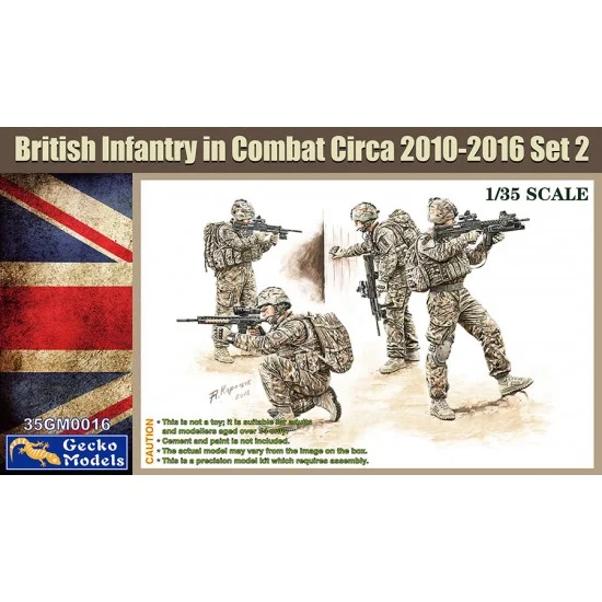 Gecko 35GM0016 1/35 British Infantry In Combat Circa 2010-2012 Set 2