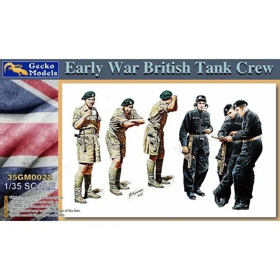Gecko 35GM0022 1/35 Early War British Tank Crew - Model Figures