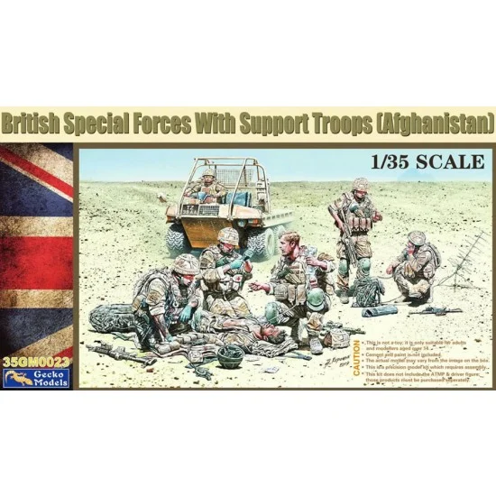 Gecko 35GM0023 1/35 British Special Forces with Support Troops (Afghanistan) - Model Figures