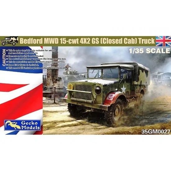 Gecko 35GM0027 1/35 Bedford MWD 15-cwt 4x2 GS Truck w/Canvas Cover (Closed Cab)
