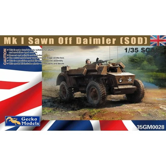 Gecko 35GM0028 1/35 Mk I Sawn Off Daimler (SOD) - Military Vehicles & Tanks