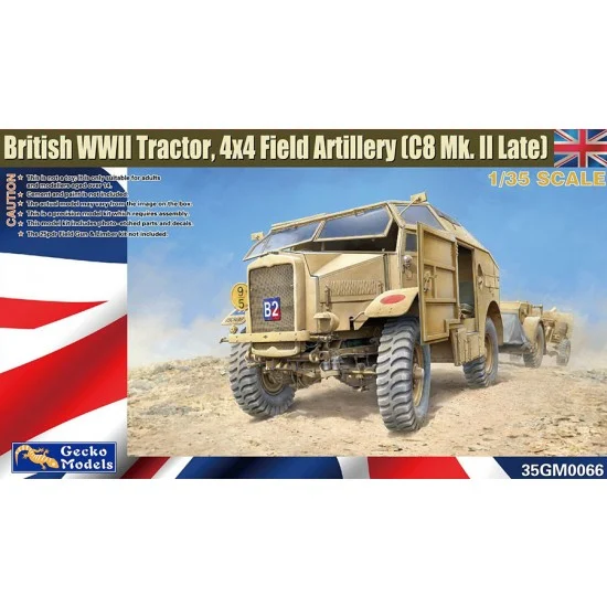 Gecko 35GM0066 1/35 British WWII Tractor, 4x4 Field Artillery (C8 Quad Mk. II Late) - Military Vehicles & Tanks