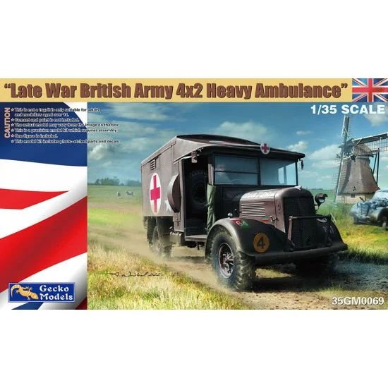 Gecko 35GM0069 1/35 Late War British Army 4x2 Heavy Ambulance - Military Vehicles & Tanks