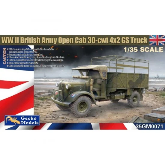 Gecko 35GM0071 1/35 WWII British Army Open Cab 30-cwt 4x2 GS Truck
